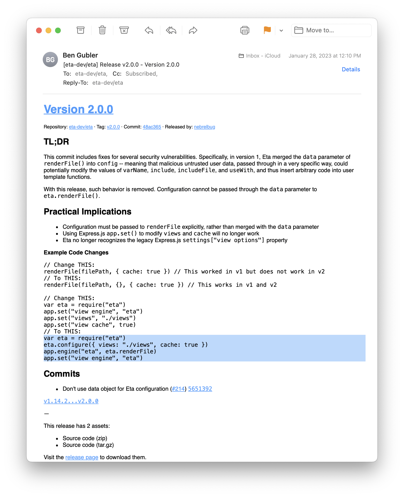 Eta v2.0.0 release note